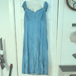 GAP Light Blue Denim Dress From Dubai gap